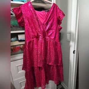 Pink sequin dress 2XL